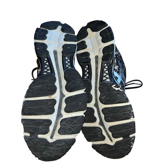 ASICS Gel Nimbus Mens Shoes Size 11 Black silver T507Q - Picture 6 of 10